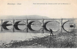 HENDAYE - IRUN - Pont International Du Chemin De Fer Sur La Bidassoa - Très Bon état - Hendaye