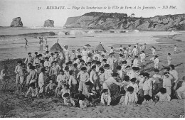 HENDAYE - Plage Du Sanatorium De La Ville De Paris Et Les Jumeaux - Très Bon état - Hendaye