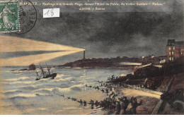 BIARRITZ - Naufrage à La Grande Plage, Devant L'Hôtel Du Palais, Du Voilier Suédois " Padosa " - Très Bon état - Biarritz