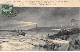 BIARRITZ - Naufrage à La Grande Plage, Devant L'Hôtel Du Palais, Du Voilier Suédois " Padosa " - Très Bon état - Biarritz