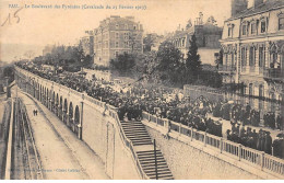 PAU - Le Boulevard Des Pyrénées - Cavalcade Du 23 Février 1913 - Très Bon état - Pau