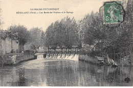 REMALARD - Les Bords De L'Huisne Et La Barrage - Très Bon état - Remalard