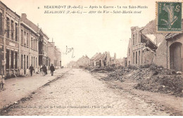 BEAUMONT - Après La Guerre - La Rue Saint Martin - Très Bon état - Sonstige & Ohne Zuordnung
