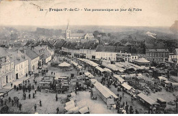 FRUGES - Vue Panoramique Un Jour De Foire - Très Bon état - Fruges