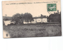 LAMURE SUR AZERGUES - Le Château De Panissières Et La Vierge - état - Lamure Sur Azergues