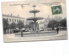 VILLEFRANCHE SUR SAONE - Fontaine Des Quatre Saisons - Place Du Promenoir - Très Bon état - Villefranche-sur-Saone