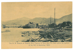 CH 37 - 19587 CATASTROPHE, Rosario & Hospital Ship, Typhoon, China - Old Postcard - Unused - 1906 - China