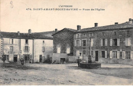 SAINT AMAND ROCHE SAVINE - Place De L'Eglise - Très Bon état - Sonstige & Ohne Zuordnung