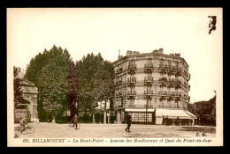 92 - BOULOGNE-BILLANCOURT - LE ROND-POINT - AVENUE DES MOULINEAUX ET QUAI DU POINT DU JOUR - Boulogne Billancourt