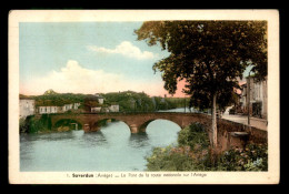 09 - SAVERDUN - LE PONT ET LA ROUTE NATIONALE SUR L'ARIEGE - Autres & Non Classés