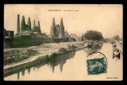 03 - MONTLUCON - LES FOURS A CHAUX AU BORD DU CANAL DU BERRY - PENICHE - Montlucon