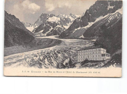 CHAMONIX - Le Mer De Glace Et L'Hôtel Du Montanvert - Très Bon état - Chamonix-Mont-Blanc