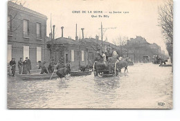 Crue De La Seine - 29 Janvier 1910 - Quai De Billy - Très Bon état - Inondations De 1910