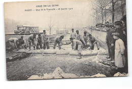 PARIS - Crue De La Seine - 28 Janvier 1910 - Quai De La Tournelle - Très Bon état - Überschwemmung 1910