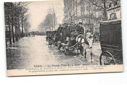 PARIS - La Grande Crue De La Seine - Janvier 1910 - Boulevard Diderot - Camions - Très Bon état - Paris Flood, 1910