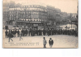 PARIS - Inondations De Janvier 1910 - Les Abords De La Gare De Lyon - Très Bon état - Überschwemmung 1910