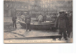 PARIS - Inondations De Paris - Janvier 1910 - Les Sauveteurs - Très Bon état - Überschwemmung 1910