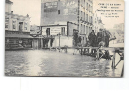 PARIS - Crue De La Seine - 28 Janvier 1910 - Grenelle - Déménagement Des Habitants Dans La Rue Violet - Très Bon état - Überschwemmung 1910