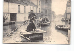 PARIS - Inondations De Janvier 1910 - La Rue De Javel - Très Bon état - Inondations De 1910