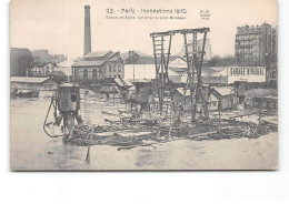 PARIS - Inondations 1910 - Epaves En Seine, Vue Prise Du Pont Mirabeau - Très Bonétat - Paris Flood, 1910