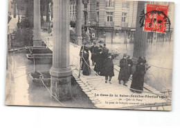 PARIS - La Crue De La Seine - Janvier 1910 - Quai De Passy - Le Pont De Bateaux - Très Bon état - Überschwemmung 1910