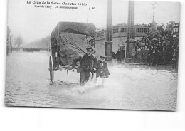 PARIS - La Crue De La Seine - Janvier 1910 - Quai De Passy - Un Déménagement - Très Bon état - Überschwemmung 1910