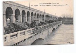 PARIS - Crue De La Seine - Janvier 1910 - Le Viaduc D'Auteuil - Ordures Dans La Seine - Très Bon état - Paris Flood, 1910