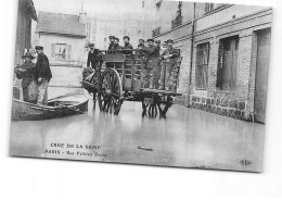 PARIS - Crue De La Seine - Rue Félicien David - Très Bon état - Inondations De 1910