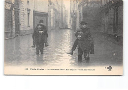 PARIS Venise - Inondations 1910 - Rue Ségular - Les Sauveteurs - Très Bon état - Inondations De 1910