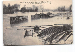 PARIS - La Crue De La Seine - Janvier 1910 - Le Quai Près D'Auteuil - Très Bon état - Inondations De 1910