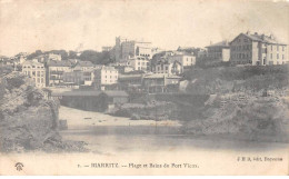 BIARRITZ - Plage Et Bains Du Port Vieux - Très Bon état - Biarritz