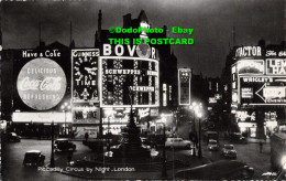 R453563 Piccadilly Circus By Night London. RF. 51. The Photographic Greeting Car - Andere & Zonder Classificatie