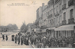 MARMANDE - Terrasses Des Cafés De La Gare - Très Bon état - Marmande