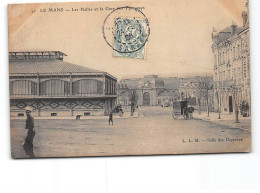 LE MANS - Les Halles Et La Gare Des Tramways - Très Bon état - Le Mans