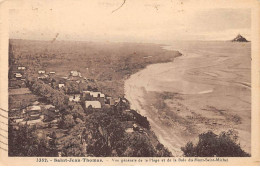 SAINT JEAN THOMAS - Vue Générale De La Plage Et De La Baie Du Mont Saint Michel - Très Bon état - Autres & Non Classés