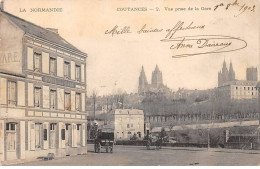 COUTANCES - Vue Prise De La Gare - Très Bon état - Coutances