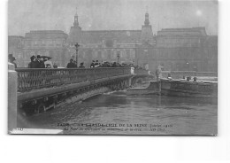 PARIS - LA Grande Crue De La Seine - Janvier 1910 - Le Pont Du Carrousel - Très Bon état - Inondations De 1910