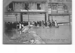 PARIS - La Grande Crue De La Seine - Janvier 1910 - Barrage établi Quartier De La Place Maubert - Très Bon état - Paris Flood, 1910