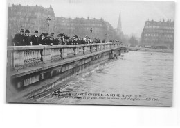 PARIS - La Grande Crue De La Seine - Janvier 1910 - Le Pont De L'Alma - Très Bon état - Inondations De 1910