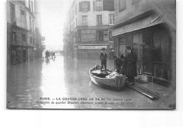 PARIS - La Grande Crue De La Seine - Janvier 1910 - Quartier Maubert - Très Bon état - Inondations De 1910