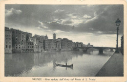 Postcard Italy Florence Arno River Gondola - Firenze (Florence)