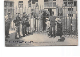 PARIS - Jardin Des Plantes - Eléphant De L'Inde - Chocolat Vinay - Très Bon état - Parken, Tuinen