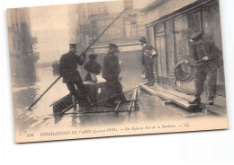 PARIS - Inondations De Paris - Janvier 1910 - Un Radeau Rue De La Bucherie - Très Bon état - Paris Flood, 1910