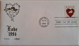 1994..USA.. FDC WITH STAMPS AND POSTMARKS..  Love Stamps - 1991-2000