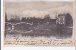 RETHEL : Pont Du Chemin De Fer, Passage A La Barque - Etat - Rethel