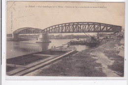 SEDAN : Pont Metallique Sur La Meuse, Chemin De Fer A Voie Etroite De Sedan A Bouillon - Etat - Sedan