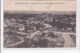 RETHEL : Vue Generale Les Ruines Apres L'incendie 1914 - Tres Bon Etat - Rethel