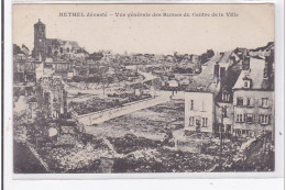 RETHEL : Vue Generale Des Ruines Du Centre De La Ville - Tres Bon Etat - Rethel