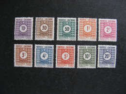 Nouvelle-Calédonie: TB Série De Timbres-Taxe N° 39 Au N° 48, Neufs X . - Timbres-taxe