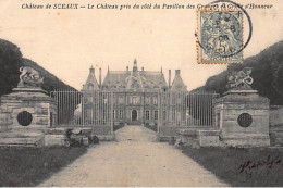 SCEAUX : Le Château Pris Du Côté Du Pavillon Des Groupes Et Grilles D'Honneur - Très Bon état - Sceaux